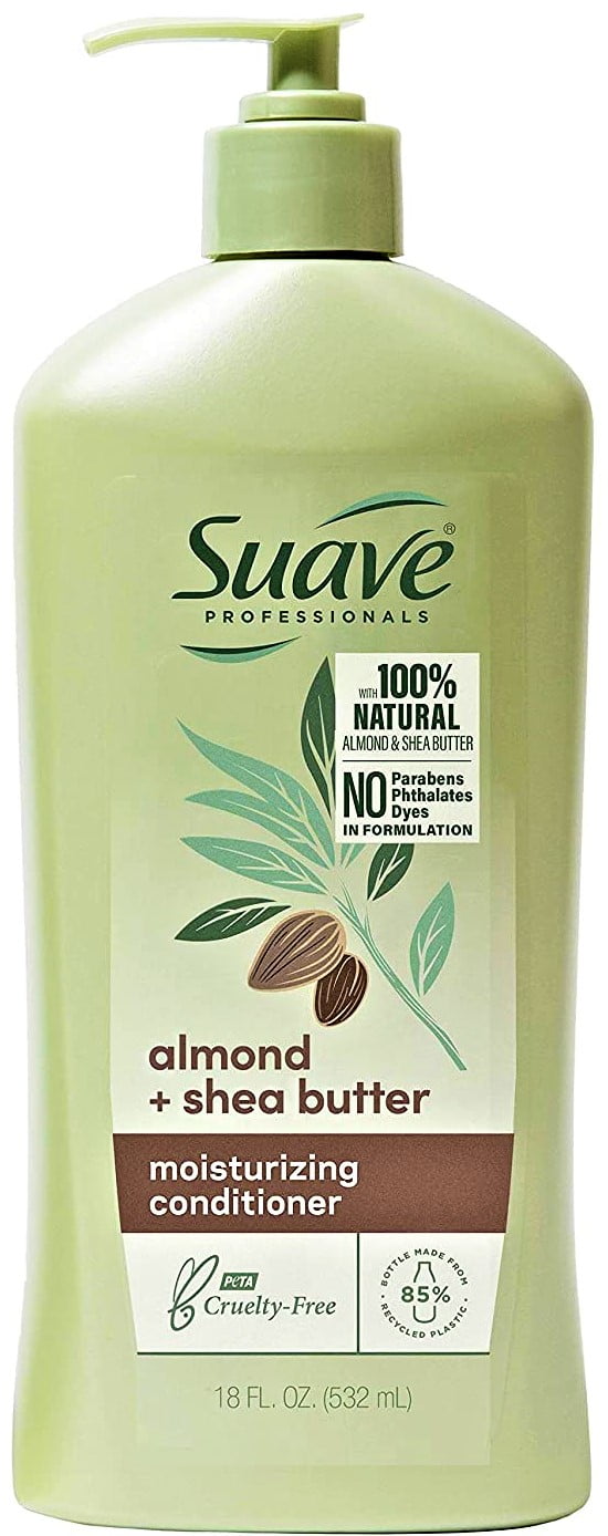 Suave Professionals Moisturizing Conditioner for Dry Hair Almond & Shea Butter Paraben-free & Dye-free 18oz