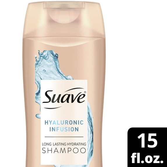 Suave Professionals Moisturizing Daily Shampoo with Hyaluronic Acid, 15 fl oz