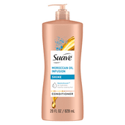 Suave Professionals Moroccan Oil Infusion Conditioner with Pump, Shine Enhancing, 28 fl oz
