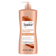 Suave Professionals Silk Protein Infusion Conditioner with Pump, Sleek & Smooth, 28 fl oz