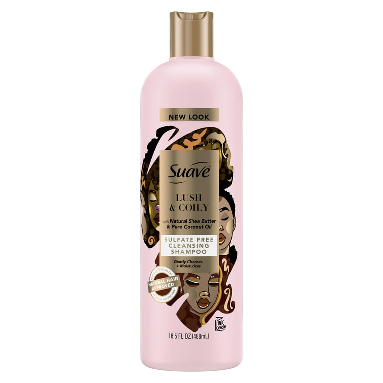 Spekulerer korrekt jazz Suave Professionals for Natural Hair Sulfate-Free Cleansing Shampoo and  Moisturizing Curl Conditioner (16.5 oz x 2) - Walmart.com