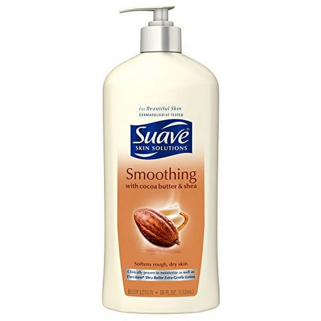 Suave Skin Solutions Body Lotion, Cocoa Butter & Shea, 18 oz - Walmart.com