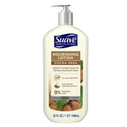 Suave Skin Solutions Nourishing Body Lotion with Cocoa Butter and Shea for all Skin Types, 32 oz