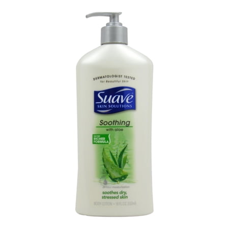 Suave Skin Solutions Body Lotion Soothing with Aloe 18 oz