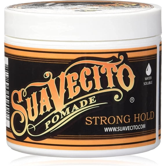 Suavecito Firme Hold Pomade 5 oz - Strong Hold, Medium Shine - Flake-Free, Easy Wash, All-Day Styling