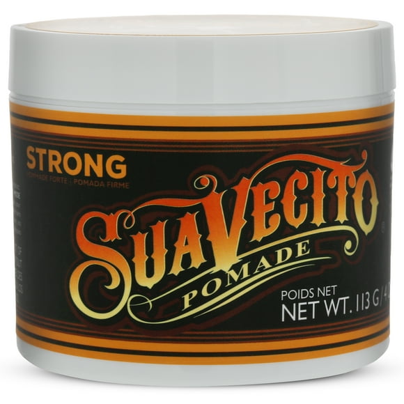 Suavecito Firme Strong Hold Pomade, for All Hair Types, Men, 4 oz