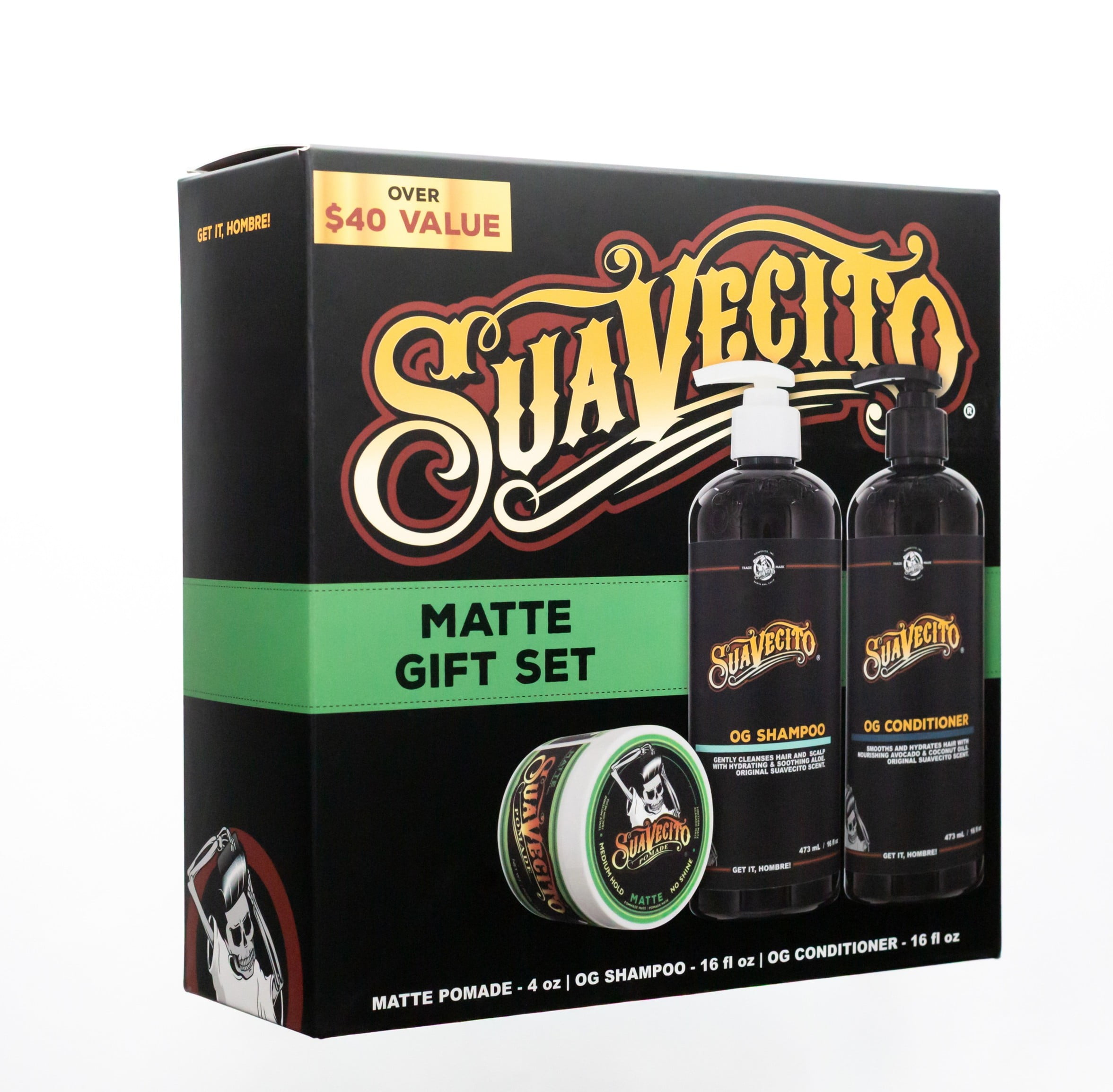 Suavecitoグリースなど 6個セット Suavecito Original Hold Hair Care Gift Set, for All Hair Types