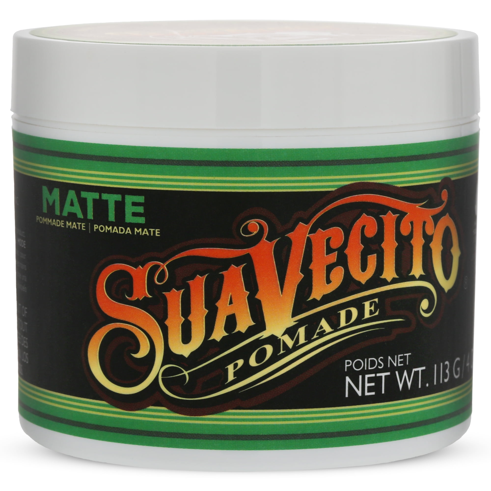 Suavecito 4 oz Matte Pomade for Men, Medium Hold, Smooth