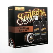 Suavecito Original Hold Hair Care Gift Set, for All Hair Types, Medium Hold Pomade, Shampoo, Conditioner, Men