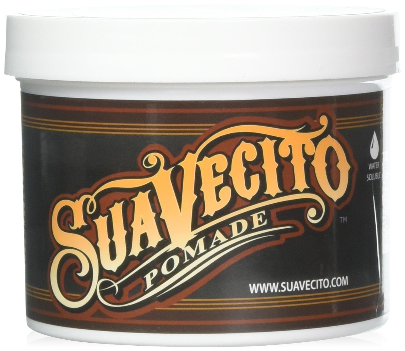 Suavecito Original Hold Pomade: Medium Hold, Water-Based Gel, Wax-Like, Flake-Free, Easy Wash, All-Day Styling for Men.