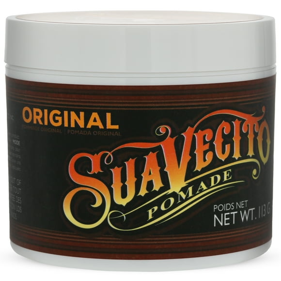 Suavecito Original Hold Pomade, for All Hair Types, Medium Hold, Men, 4 Oz