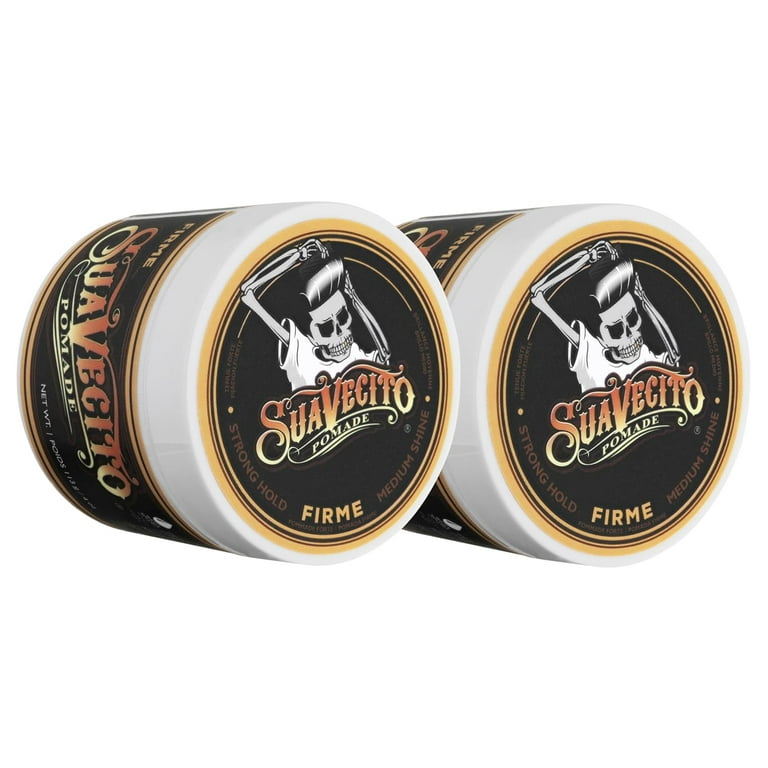 Suavecito Firme Hold Pomade, 4 oz 2 Pack - Strong Hold