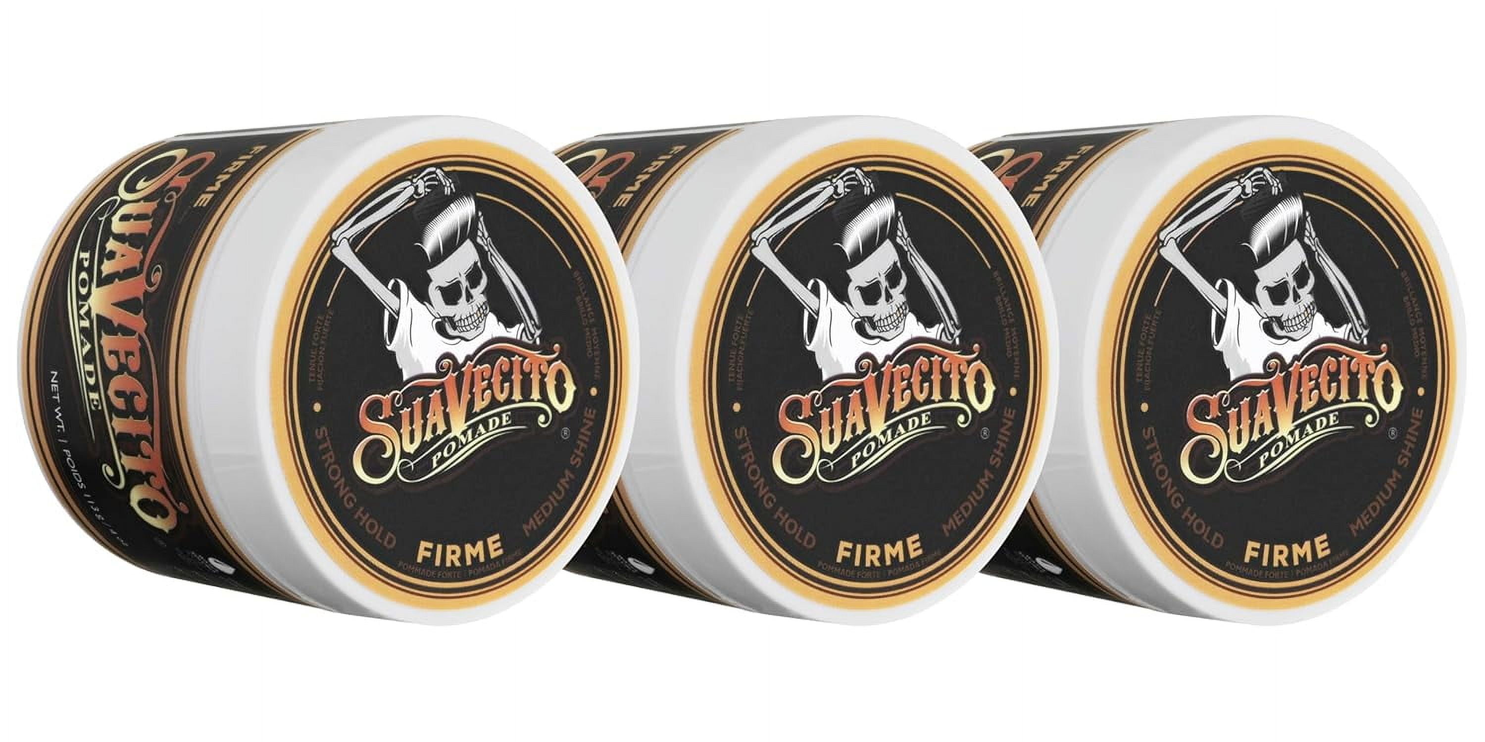 Suavecito Pomade Firme Hold, Strong Hold Hair Pomade for Men, Medium ...