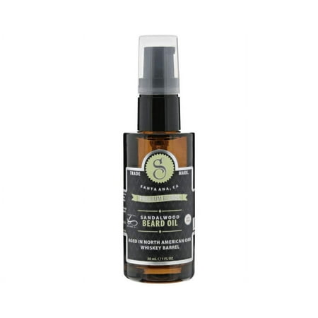 Suavecito Premium Blends Beard Oil 1oz - Leave-In Beard Conditioner For Softening Hair, Hydrating Skin, Eliminating Beard Dandruff, Healthy Beard Growth - Sandalwood Fragrance