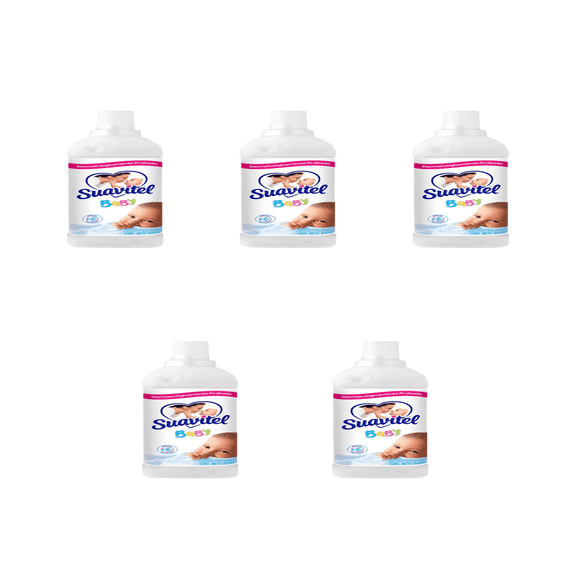 Suavitel Baby Fabric Softener 5 Pack (28.7 fl oz Each) for Hypoallergenic Softness & Long-Lasting Fragrance