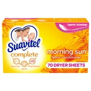 Suavitel Complete Dryer Sheets, Fabric Conditioner, Morning Sun, 70 Sheets