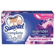 Suavitel Complete Fabric Softener Dryer Sheets, Lavender, 70 Ct