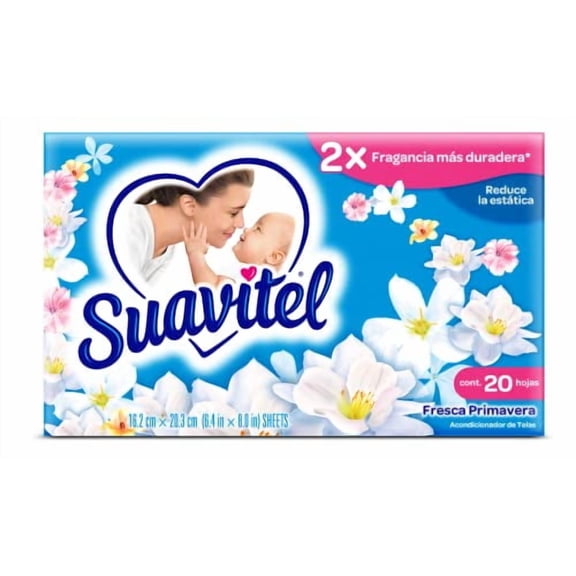 Suavitel Fabric Softener Dryer Sheets Field Flowers, 20 Ea