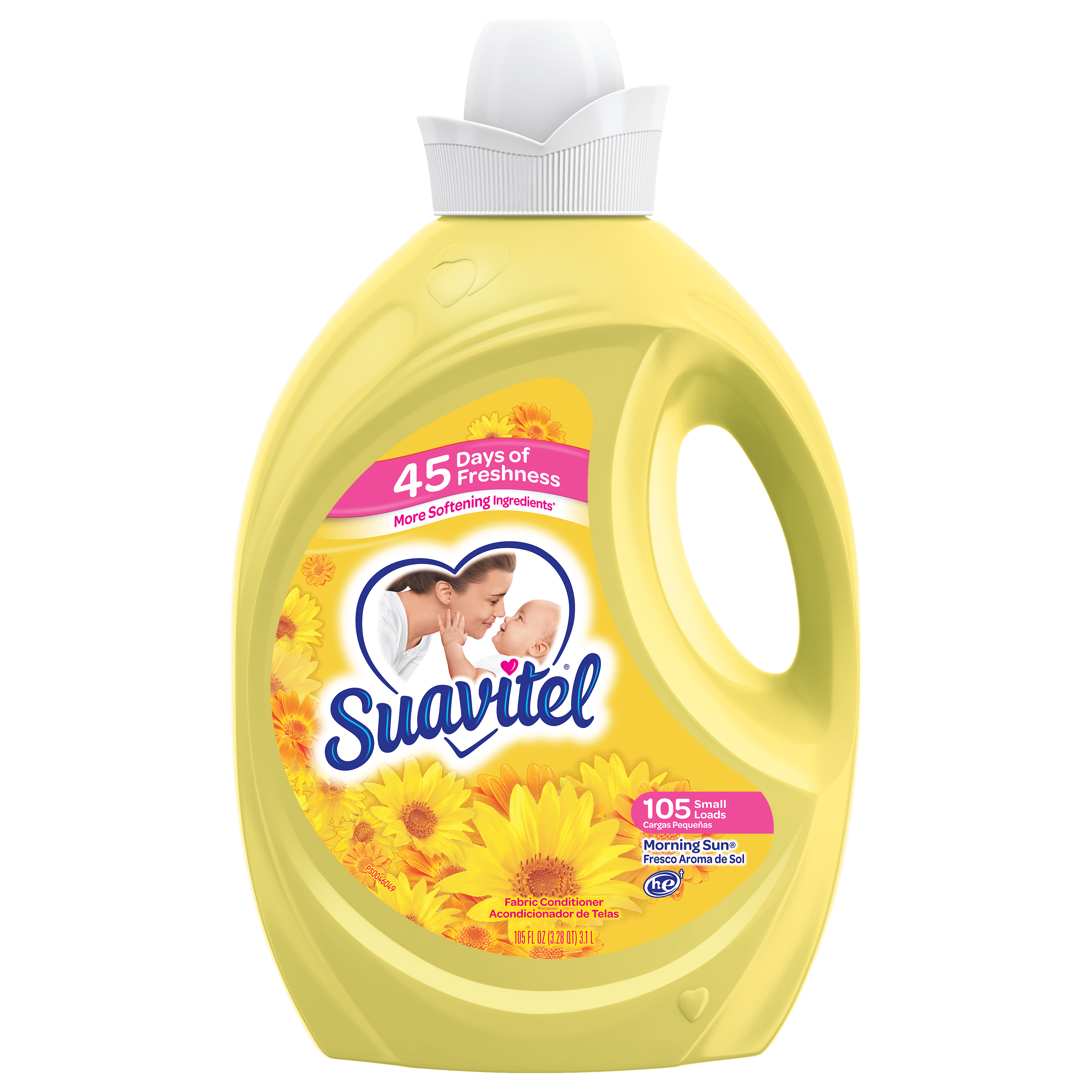 Suavitel Fabric Softener, Morning Sun, 105 oz