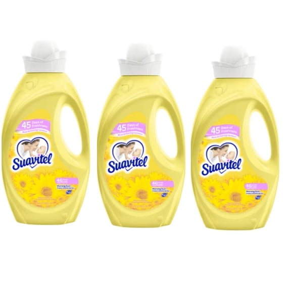 Suavitel Fabric Softener, Morning Sun, 46 oz, 3 Pack