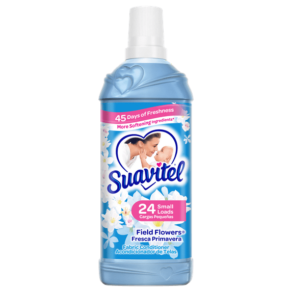 Suavitel Liquid Fabric Softener, Field Flowers, 24 Small Loads