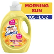 Suavitel Fabric Conditioner, Liquid Fabric Softener, 45 Days of Freshness, Morning Sun Scent, 105 fl oz