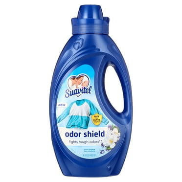 Suavitel Odor Shield Liquid Fabric Softener, Laundry Odor Eliminator, Fresh Air Scent, 46 oz