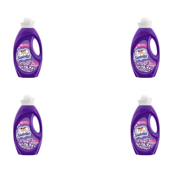 Suavitel Soothing Lavender Fabric Conditioner 45.9 fl oz, 4 Pack, Long-Lasting Freshness and Softness