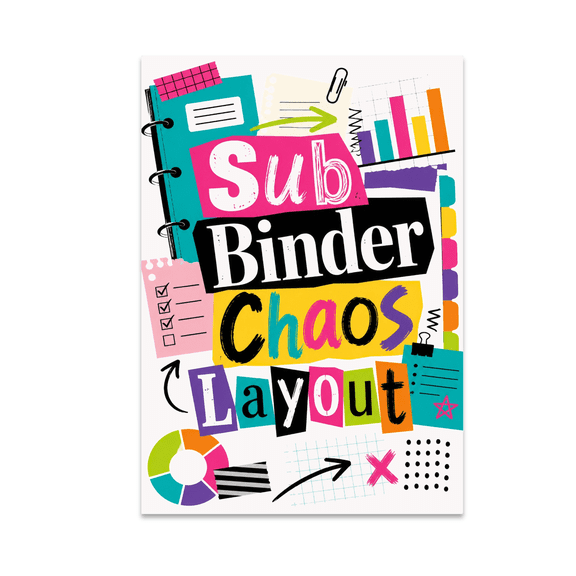 Sub Binder Chaos Layout - Art Enthusiast - 13x19 Poster Print