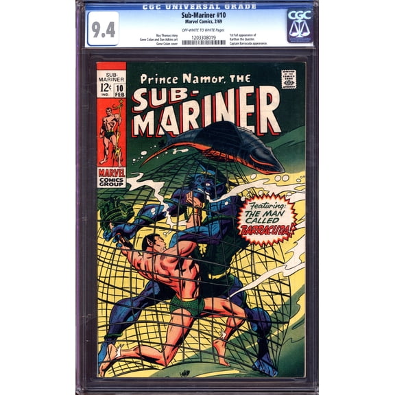 Sub-Mariner #10 - CGC 9.4 Comic Book