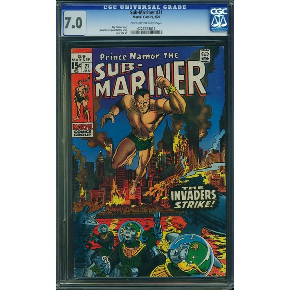 Sub-Mariner #21 - CGC 7 Comic Book