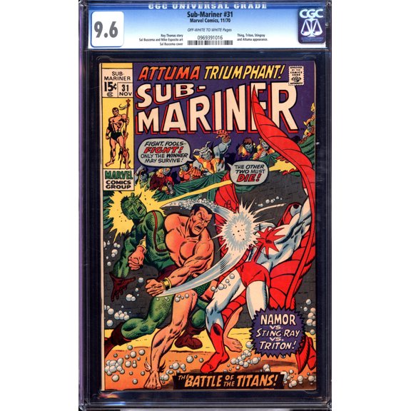 Sub-Mariner #31 - CGC 9.6 Comic Book