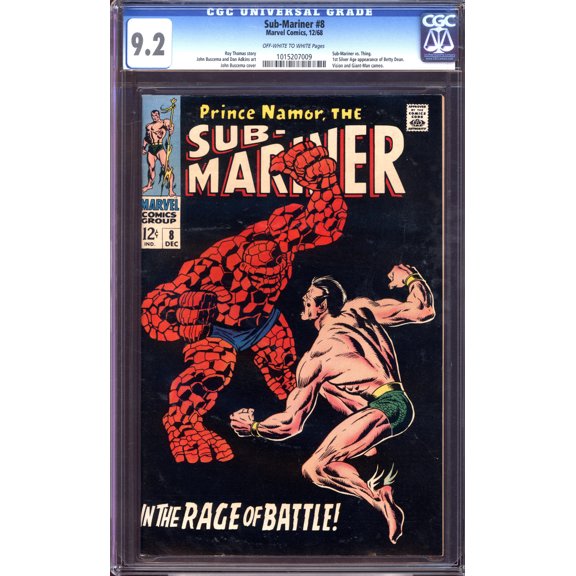 Sub-Mariner #8 - CGC 9.2 Comic Book