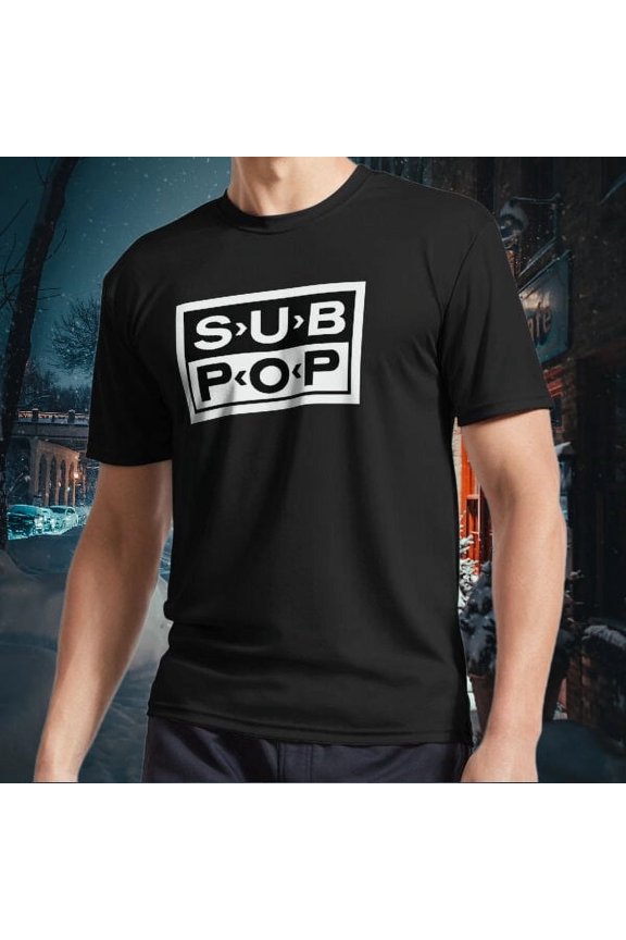 Sub Pop Records Label Logo Unisex T-Shirt Funny Size S to 5XL