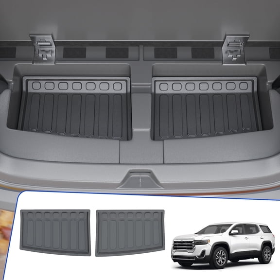 Bomely Sub Trunk Mat for 2017-2023 GMC Acadia 6&7 Seats Cargo Mat Cargo Liner Trunk Liner Rear Lower Mat TPE All Weather 2022 Acadia Accessories