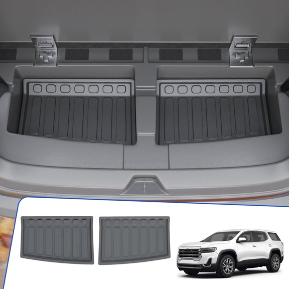 Bomely Sub Trunk Mat for 2017-2023 GMC Acadia 6&7 Seats Cargo Mat Cargo Liner Trunk Liner Rear Lower Mat TPE All Weather 2022 Acadia Accessories