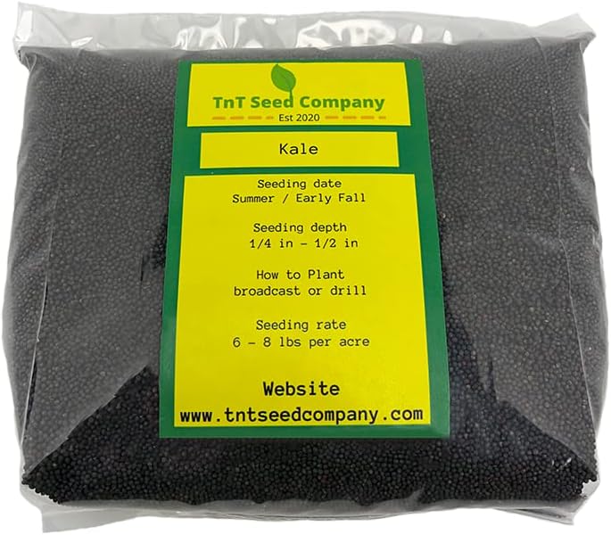 Sub Zero Hybrid Kale, Food Plot Seed, 2/3 Acre, Brassica, Provides Tons