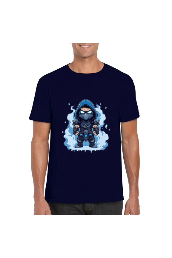 Sub Zero Mortal Kombat Inspired Graphic Cool Fighting Game TShirt, for men & women, up to size 5XL