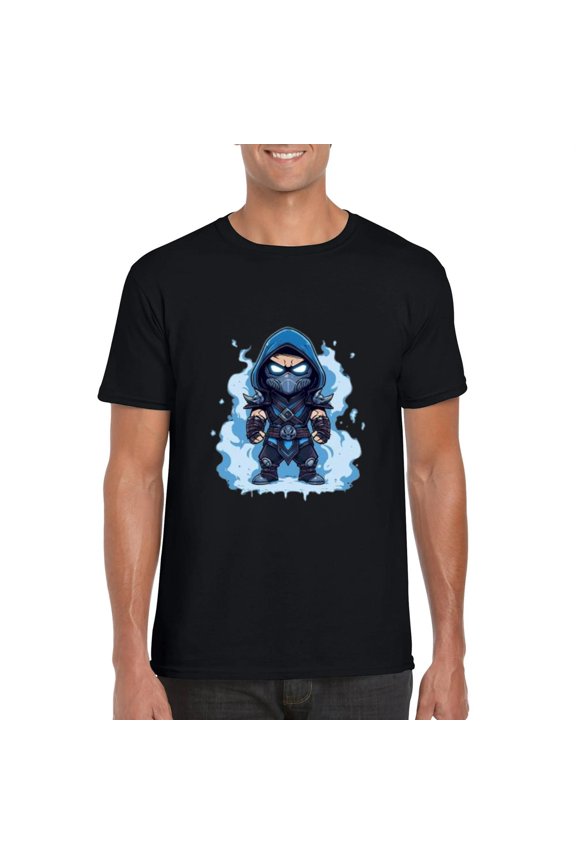 Sub Zero Mortal Kombat Inspired Graphic Cool Fighting Game TShirt, for men & women, up to size 5XL