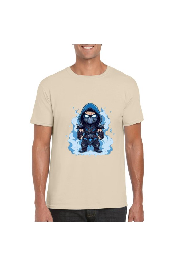 Sub Zero Mortal Kombat Inspired Graphic Cool Fighting Game TShirt, for men & women, up to size 5XL