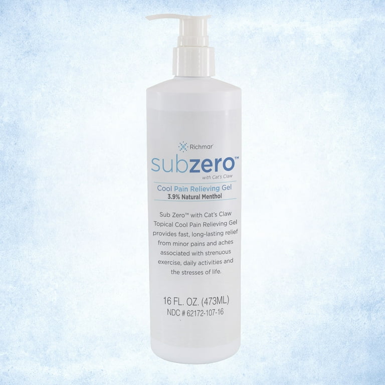 Sub Zero Gel - 16 oz pump bottle, case of 12 Sub Zero Gel - 16 oz pump bottle, case of 12