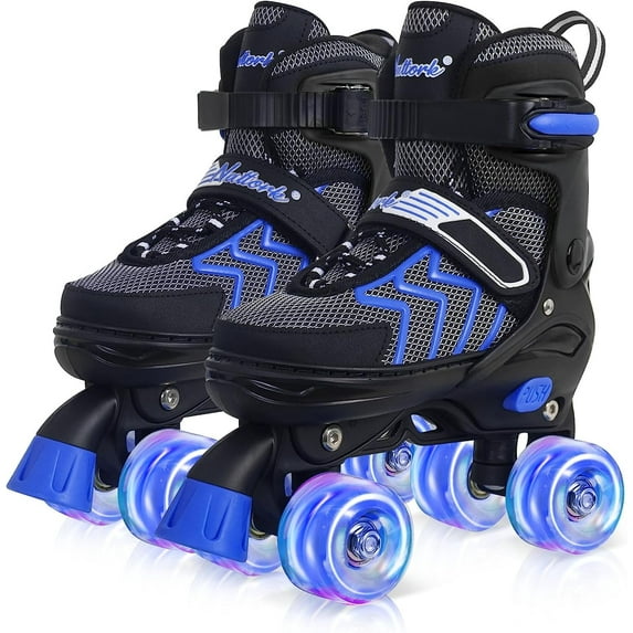 Nattork Kids Roller Skates for Boys Adjustable Rollerskates with Light Up Wheels