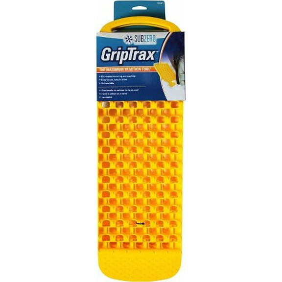 SubZero 12501, Traction Tire Mat Automotive Safety Parts & Accessories, 2 Piece, Yellow