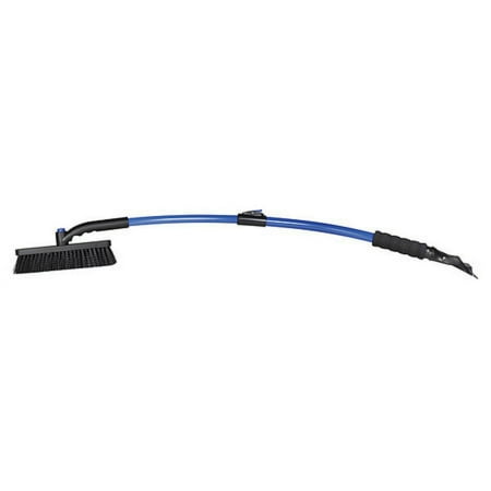 SubZero Telescopic Snow Brush, Extending, Swivel Head, 50 In. Handle, Black