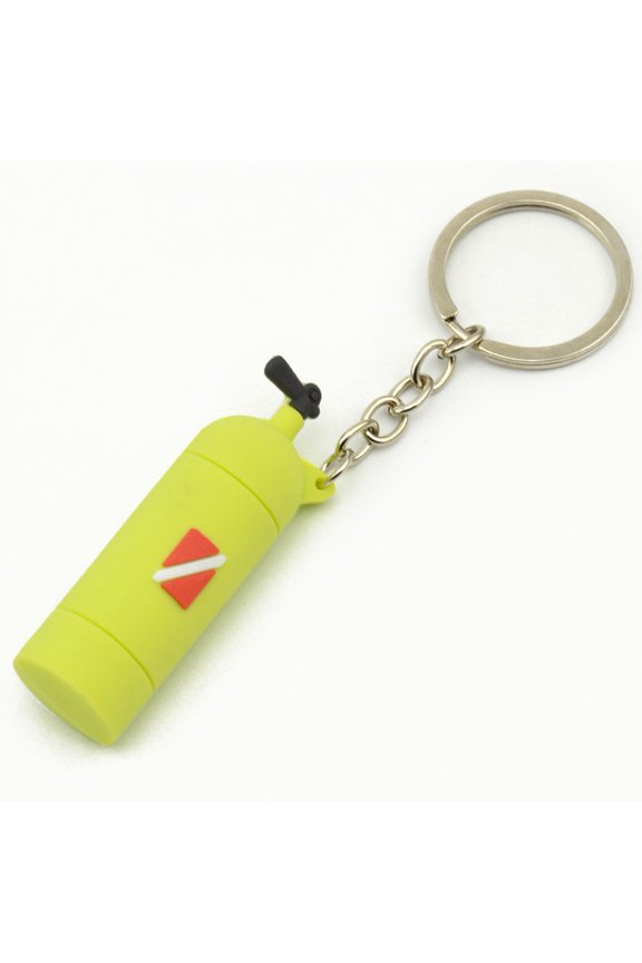 Suba Diving Air Tank Keychain Silicone Key Ring Diver Diving Gift Souvenir