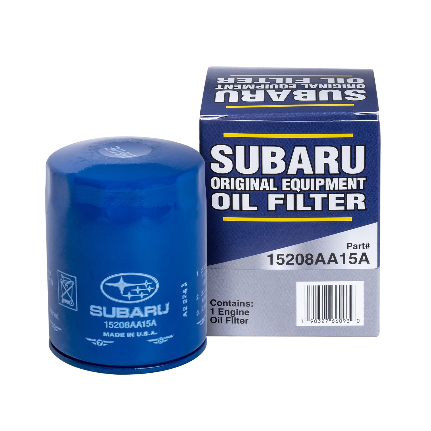 Subaru Engine Oil Filter 15208AA15A Original Equipment, 3.5 Inch
