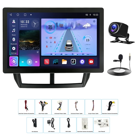 For Subaru Forester/Impreza 2008-2012 Android 15 11.5" 2K QLED Stereo, 8-Core 4+64G, Wireless Carplay Android Auto, 4G LTE, DSP FM/RDS, 1080P Cam, SWC, Mic