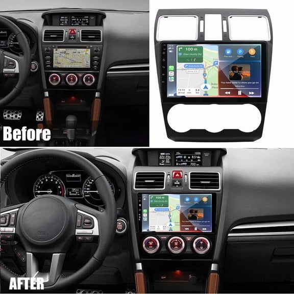For Subaru Forester WRX XV 2012-2015 9" Android 15 Car Stereo | Single/Dual Din No Silver Trim | 2+64G | Built-in Wireless CarPlay & Android Auto | AHD Camera