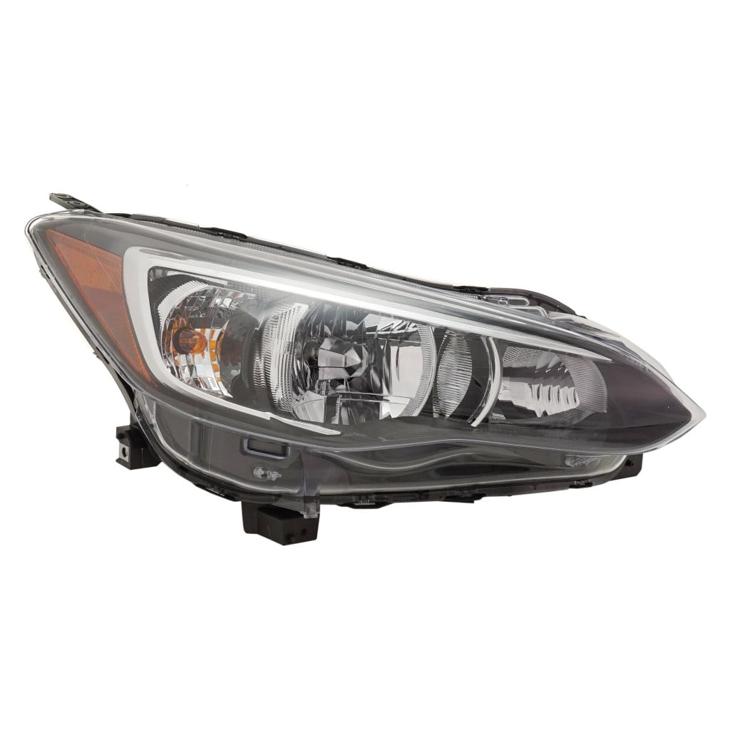 For Subaru Impreza 2017 18 19 20 21 2022 Headlight Assembly Passenger Side | Clear Lens | Black Housing | Replacement For SU2503164 | 84001FL100, 114-60781R