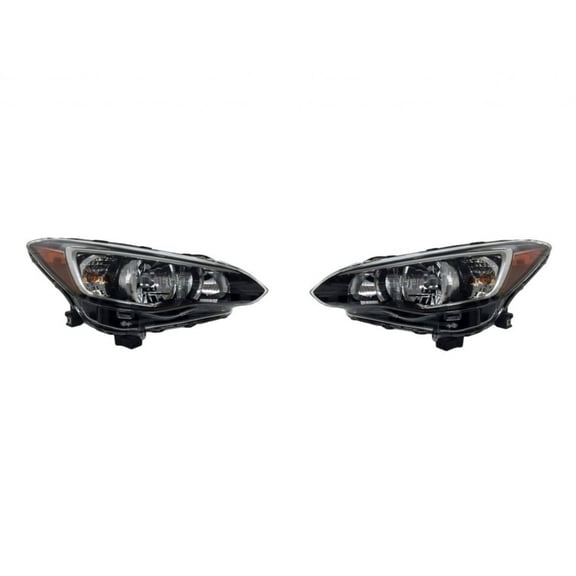 For Subaru Impreza 2017 18 19 20 21 2022 Headlight Driver and Passenger Side | Pair | Composite | Sedan | Replacement For SU2502160, SU2503160 | 84001FL01A, 84001FL00A